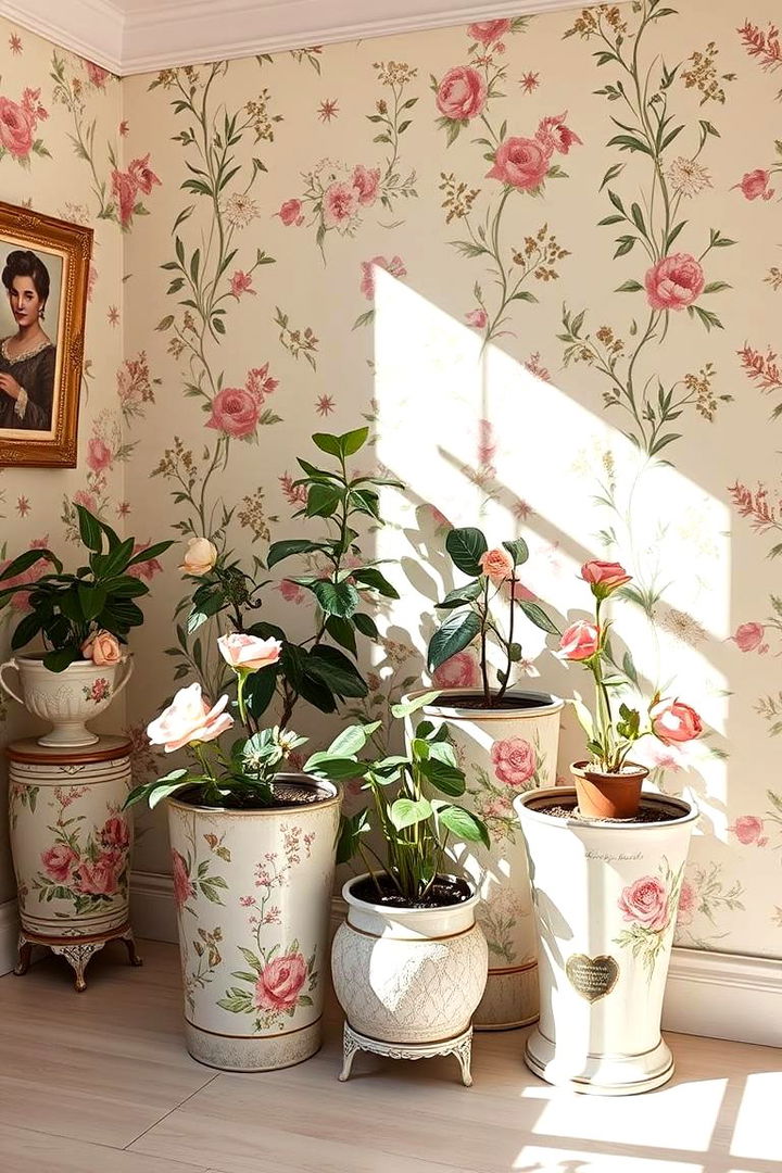 Floral and Botanical Themes - 22 Vintage Living Room Ideas