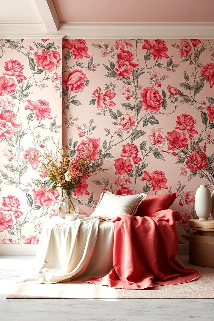 Floral and Pink Fusion - 22 Hot Pink Bedroom Ideas