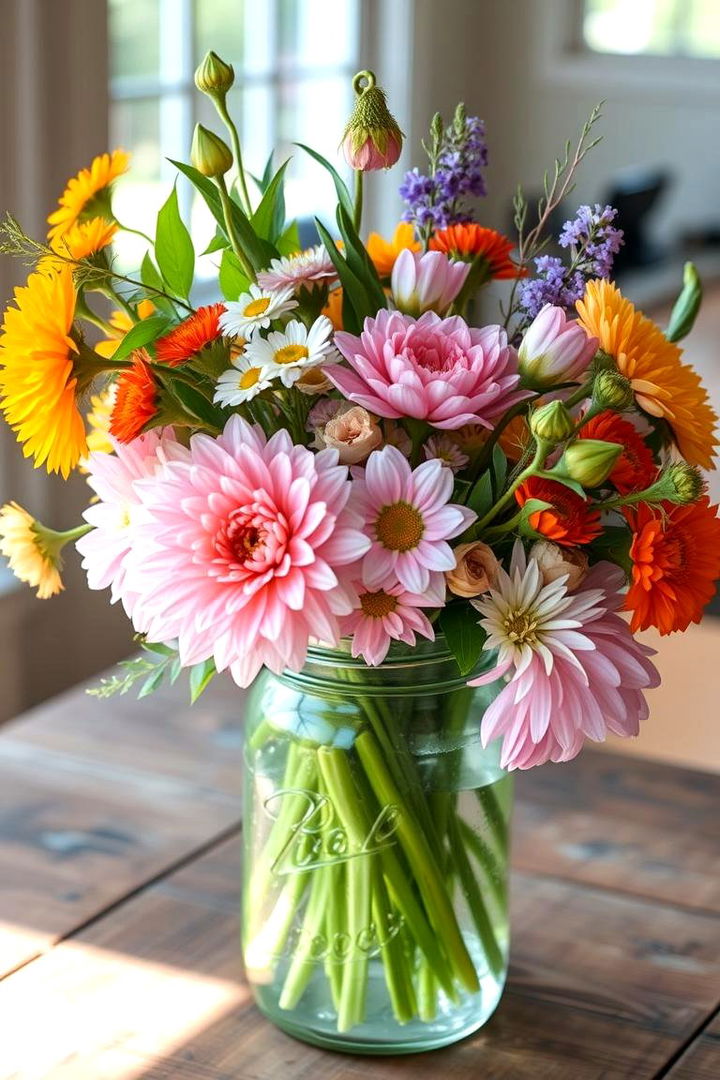 Flourishing Flora Feature - 22 Mason Jar Centerpiece Ideas