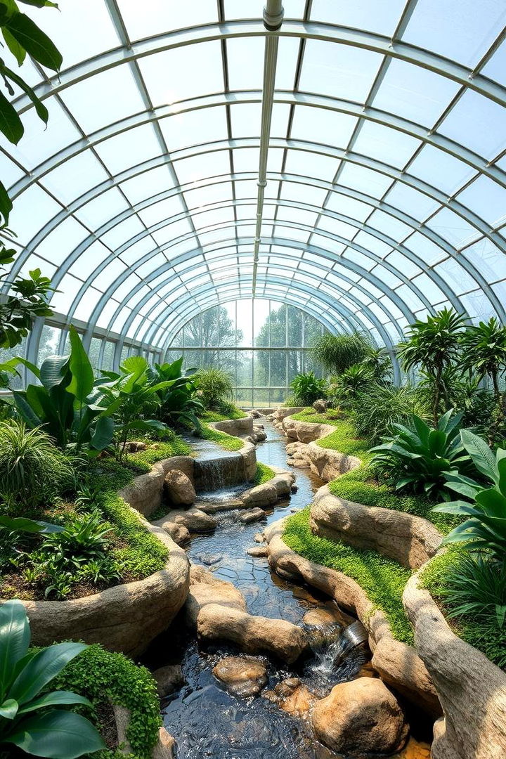 Flowing Green Landscape - 22 Corner Greenhouse Ideas
