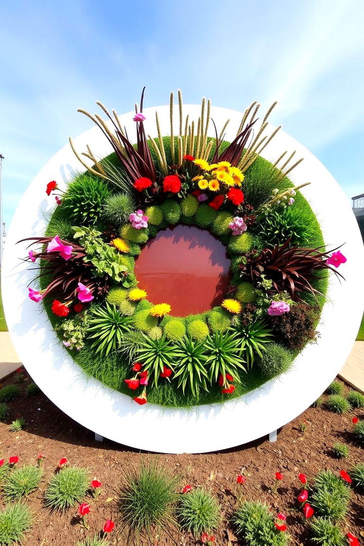 Focal Point Round Display - 22 Round Garden Bed Ideas