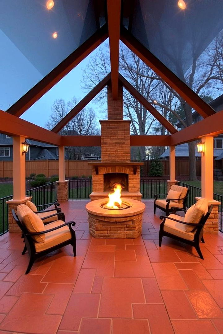 Focusing on Safety and Functionality - 22 Backyard Pavilion With Fireplace