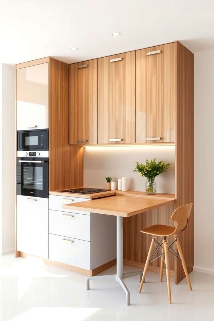 Fold Down Table Efficiency - 22 Small Kitchen Ideas on a Budget