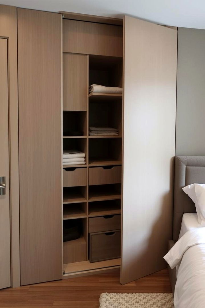 Fold out Wardrobes - 22 Small Apartment Storage Ideas
