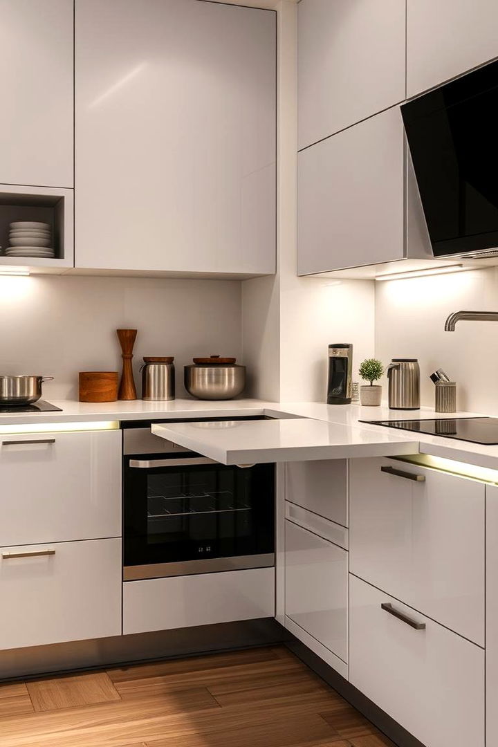 Foldable Counter Extensions for Extra Space - 22 Small Kitchen Storage Ideas