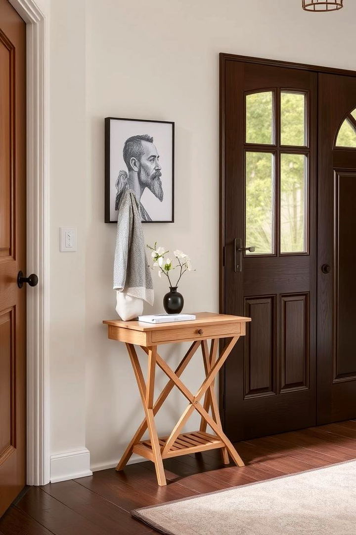 Foldable Entryway Tables - 22 Entryway Storage Ideas