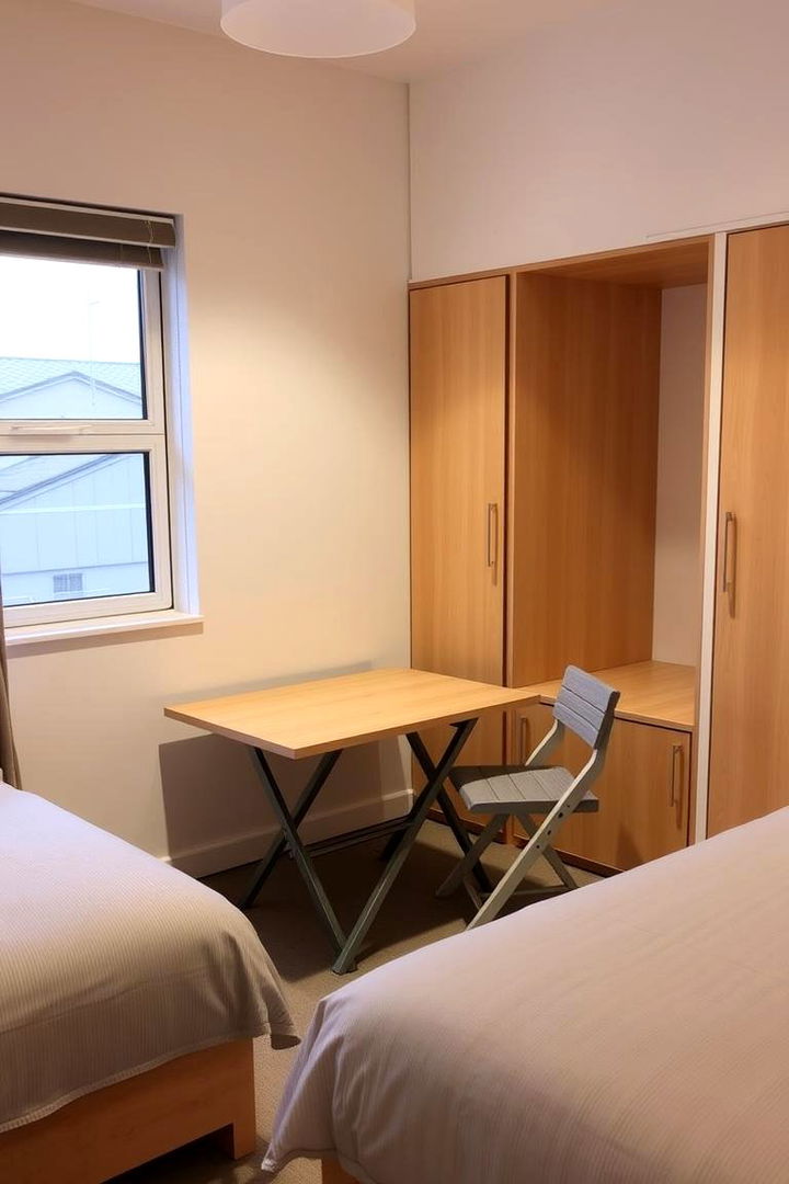 Foldable Furnishings - 22 small guest room ideas