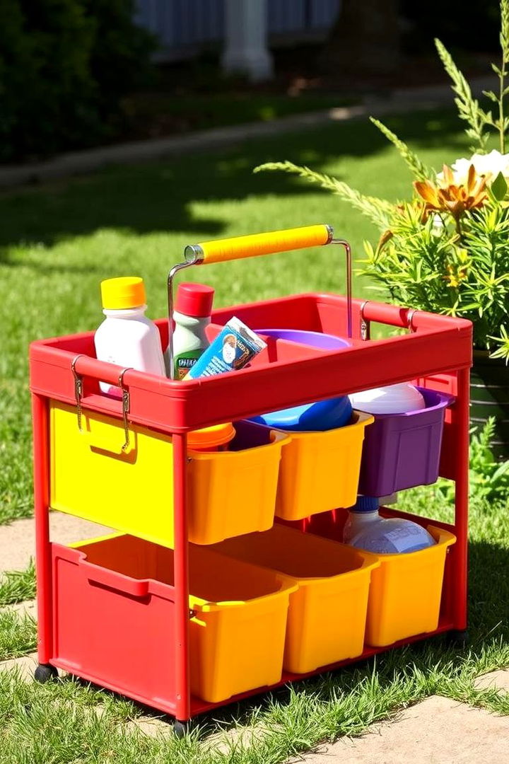 Foldable Outdoor Storage Caddies - 22 Outdoor Shoe Storage Ideas