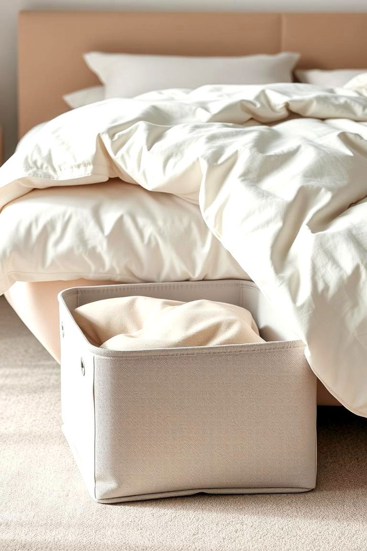 Foldable Storage Bins - 22 Bedding Storage Ideas