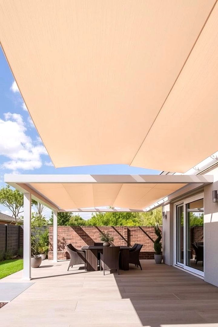 Foldable System for Versatility - 22 Small Patio Pergola Ideas
