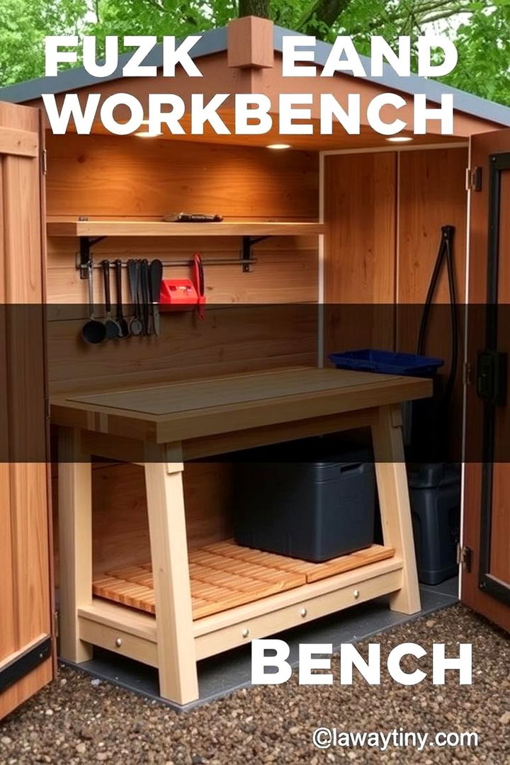 Foldable Workbenches - 22 Shed Organization Ideas