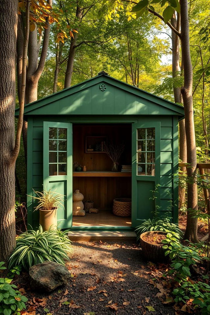 Forest Green Harmony - 22 Shed Color Ideas
