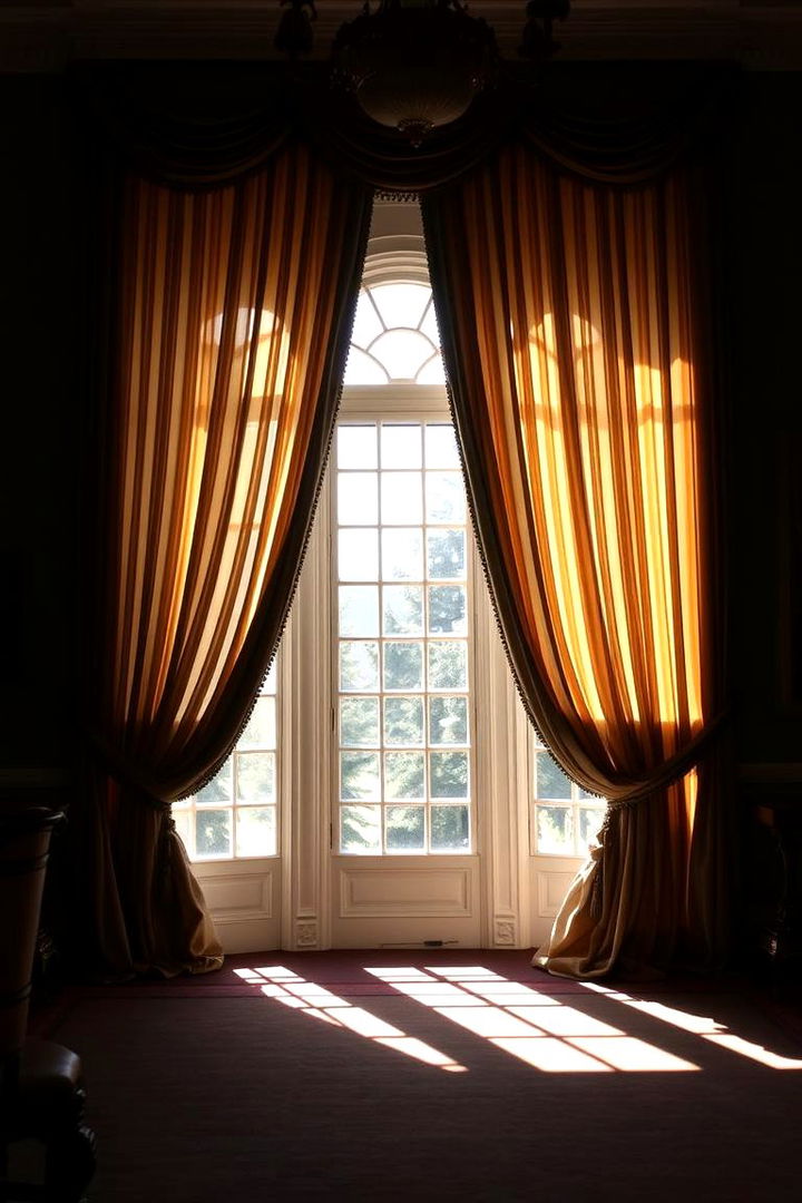 Formal Window Treatments with Heavy Drapes - 22 Formal Living Room Ideas