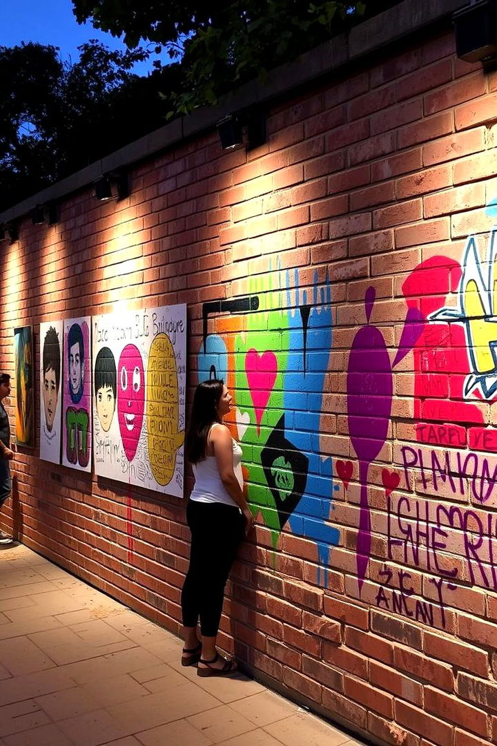 Fostering Community Art Projects - 22 Painted Brick Houses