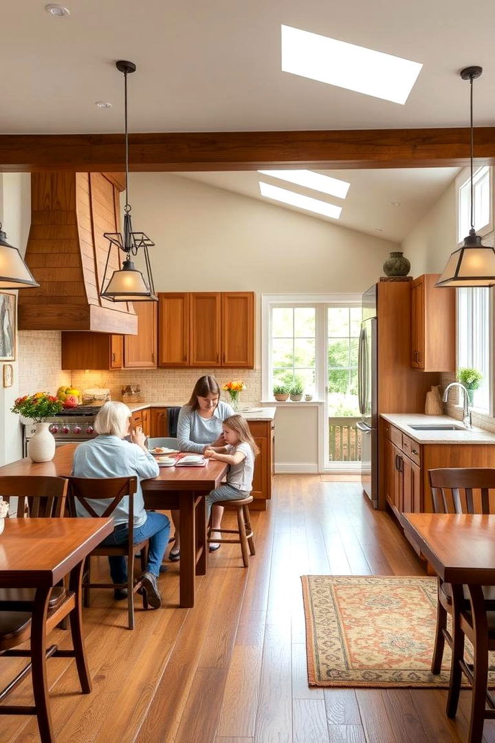 Fostering Family Interaction - 22 Kitchens Without Upper Cabinets