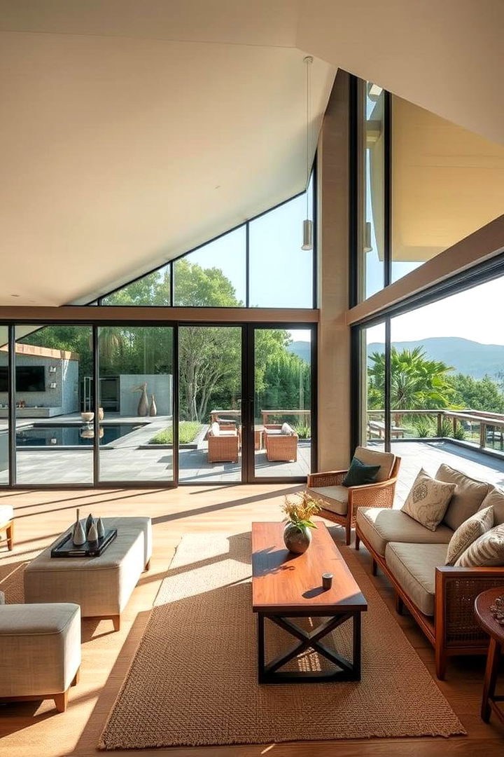 Fostering Indoor Outdoor Flow - 22 Organic Modern Living Room Design Ideas