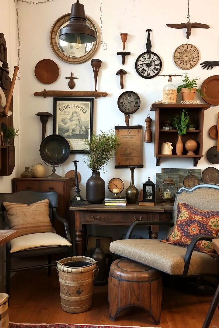 Found Object Decor - 22 Vintage Living Room Ideas