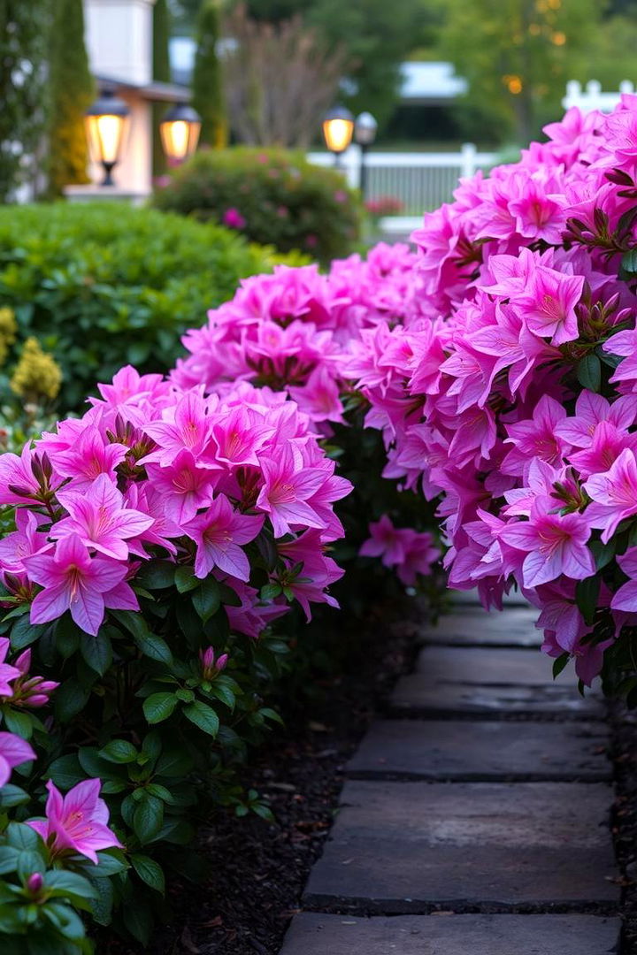 Fragrant Azalea Pathway - 22 Azalea Garden Ideas