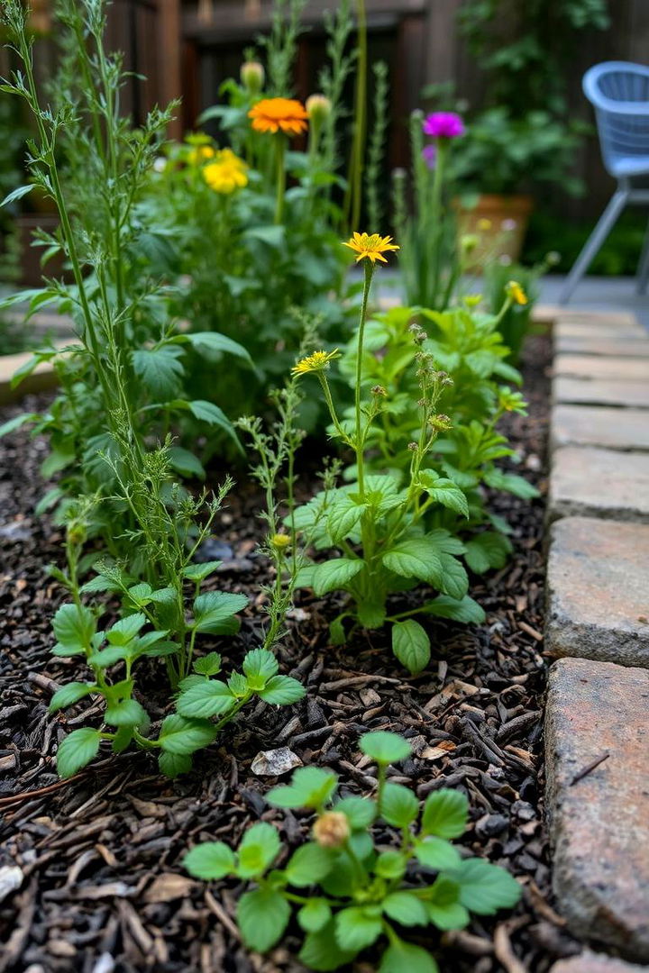Fragrant Garden Settings - 22 mulch patio ideas