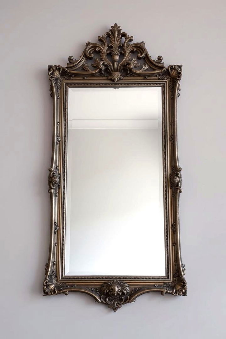 Framed Mirrors for Depth - 22 Blank Wall Ideas