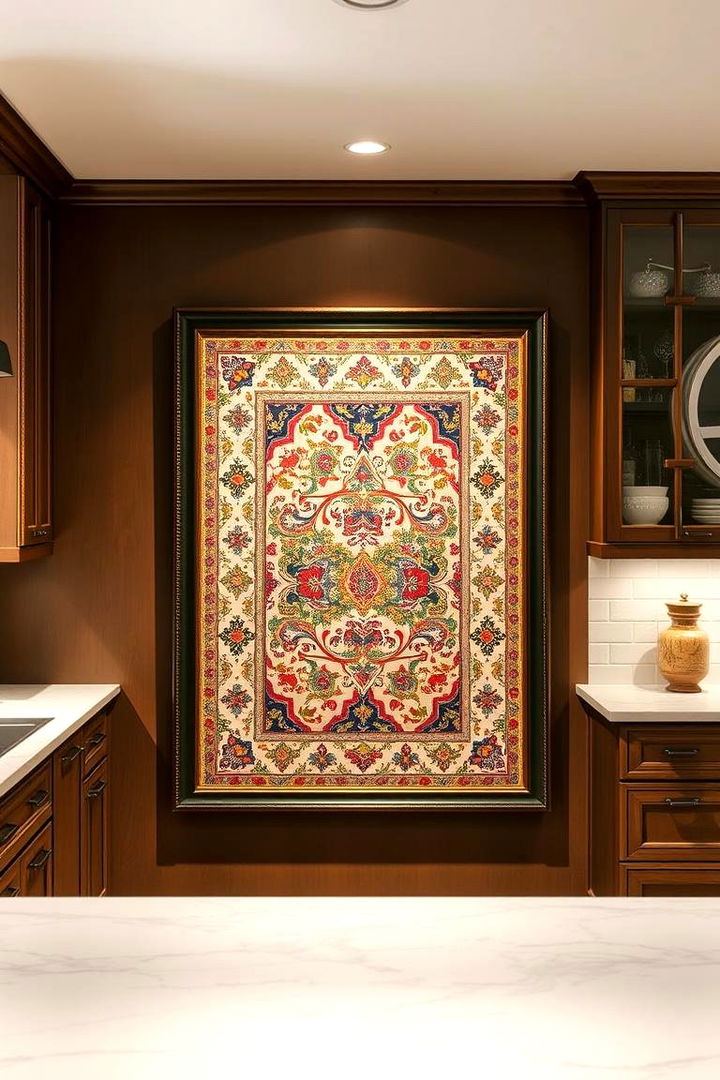 Framed Rug Displays - 22 Kitchen Rug Ideas