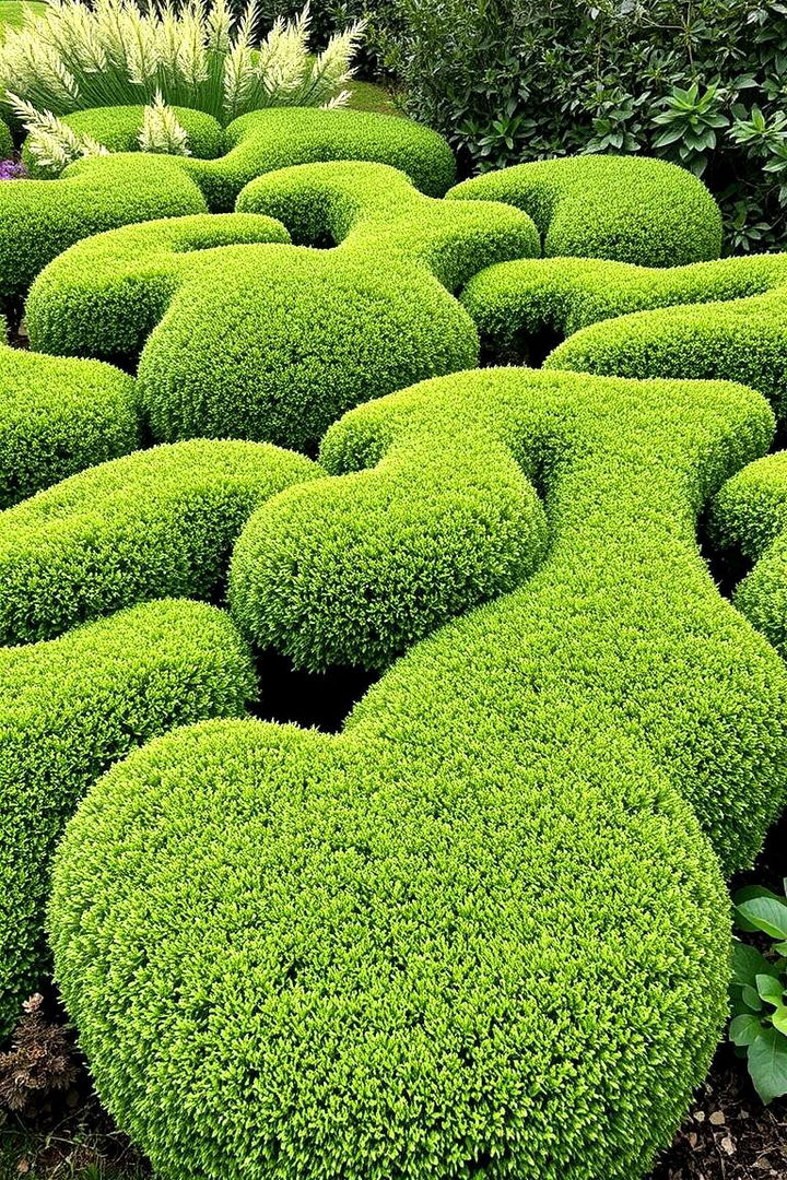 Free form Natural Arrangements - 22 Front Yard Boxwood Designs