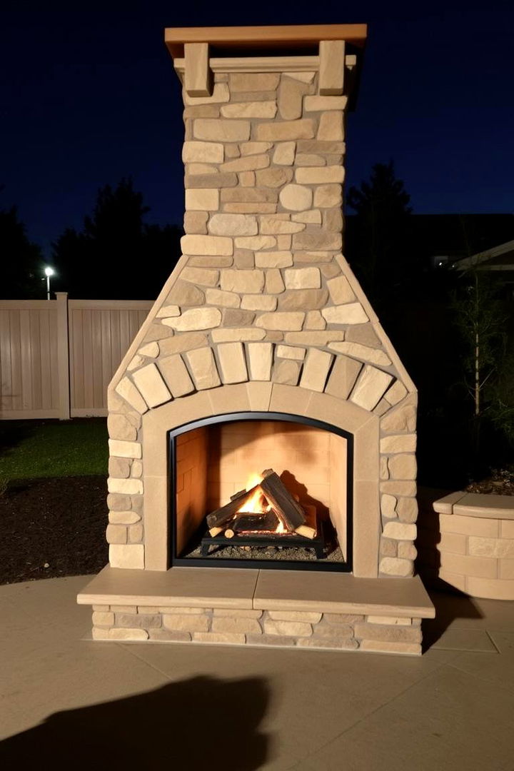 Freestanding Fireplace - 22 Outdoor Fireplace Ideas