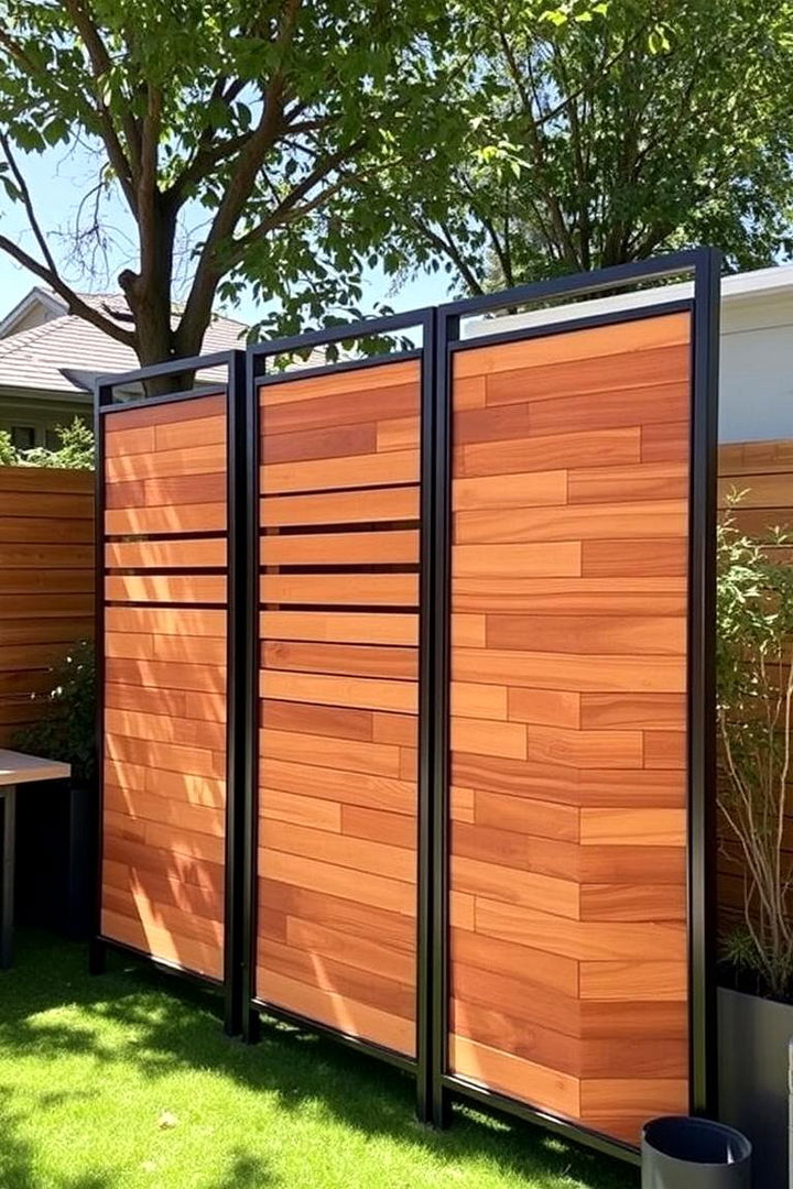 Freestanding Panel Structures - 22 Outdoor Privacy Screen Ideas