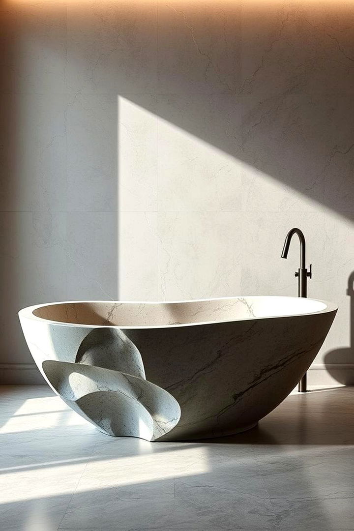 Freestanding Sculptural Bathtub - 22 Bathtub Ideas