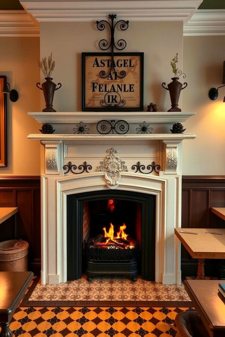French Bistro Ambiance - 22 French Country Fireplace Ideas