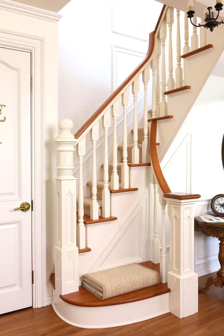 French Country Styled Risers for European Charm - 22 Stair Riser Ideas