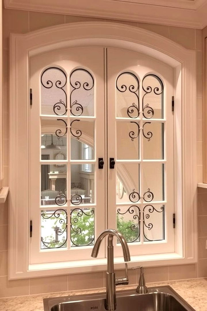 French Inspired Window Elegance - 22 Kitchen Window Ideas Over Sink