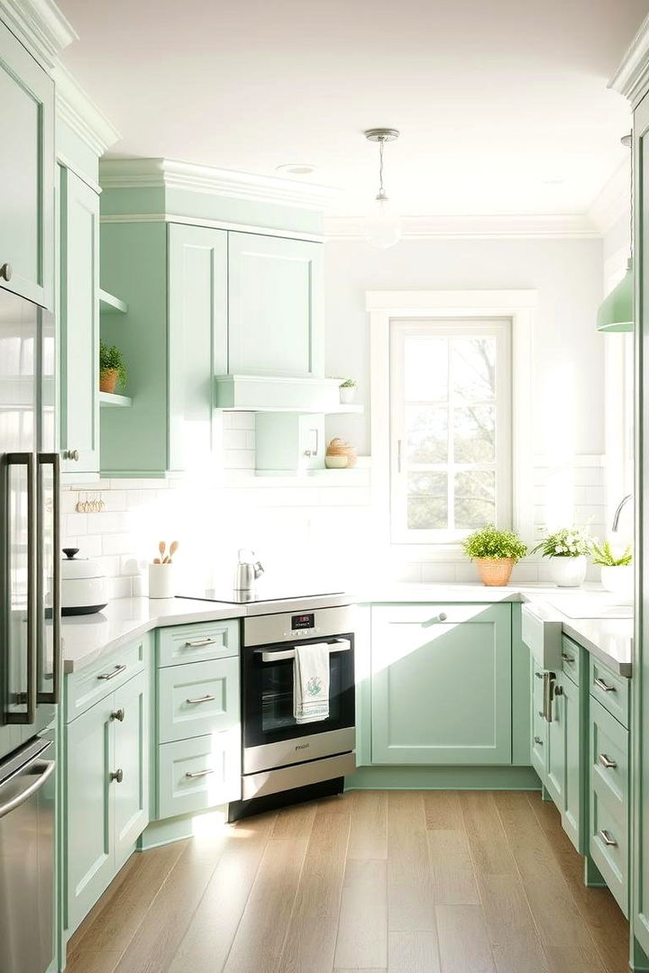 Fresh Mint Green Accents - 22 Kitchen Color Ideas