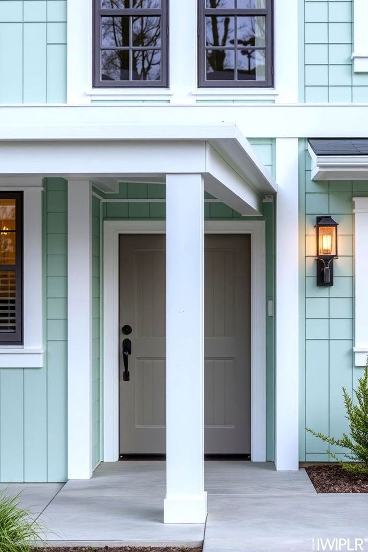 Fresh Mint Modernity - 22 Board and Batten Siding Colors