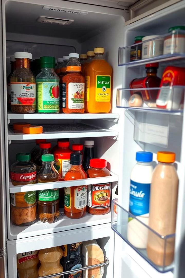 Fridge Door Organization for Quick Access - 22 Fridge Organization Ideas