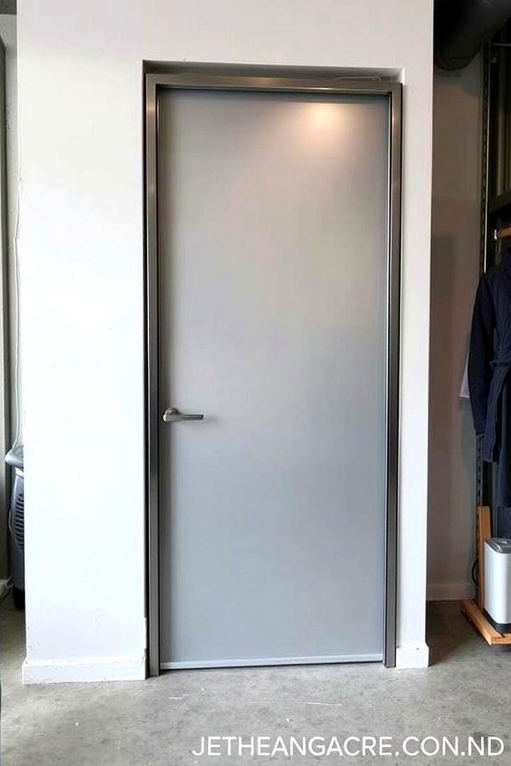 Frosted Aluminum Doors - 22 closet door ideas