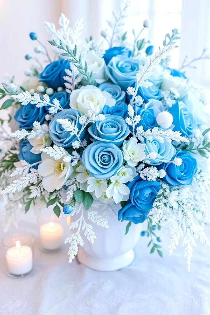 Frosted Blue and White - 22 Blue Wedding Theme Ideas
