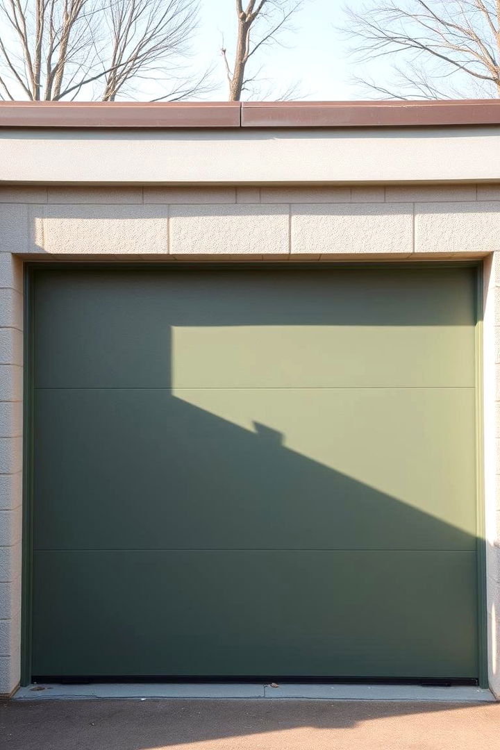Frosted Eco Finishes - 22 Green Garage Door Ideas