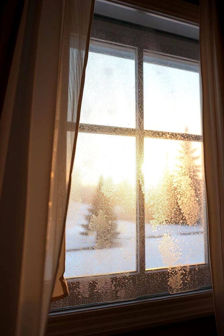 Frosted Window Treatments - 22 frozen room decor ideas