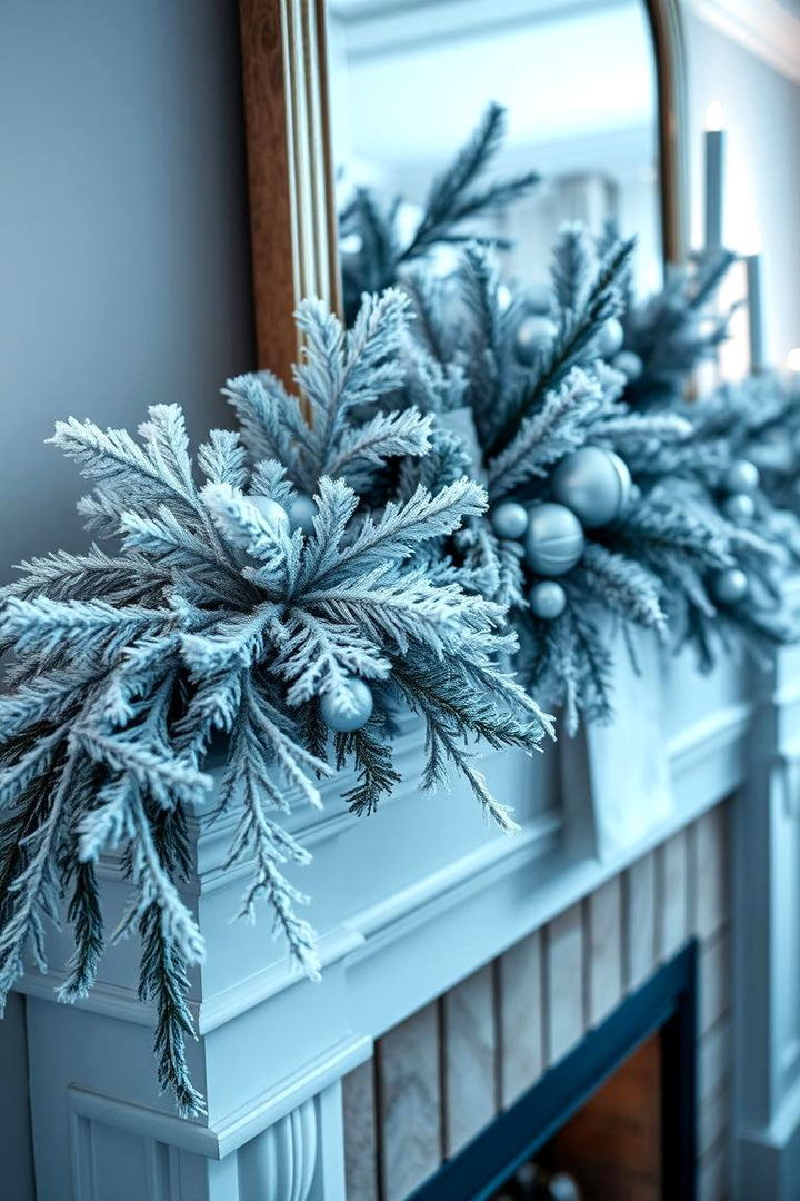 Frosted Winter Whimsy - 22 Mantel Garland Ideas