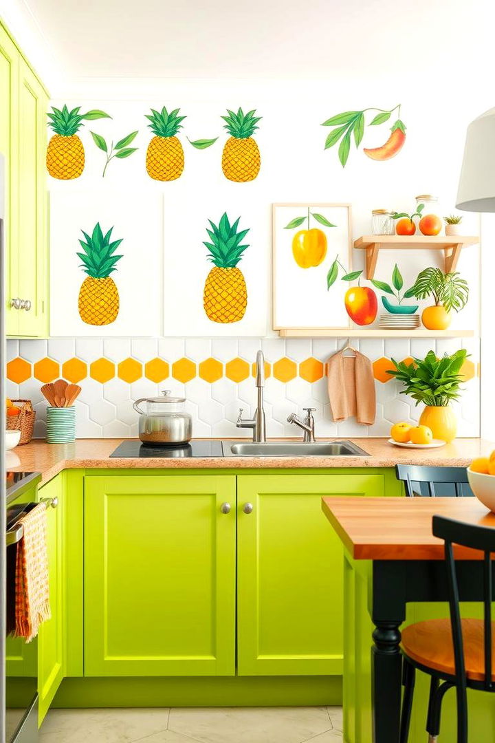 Fruit Inspired Motif Decor - 22 Tropical Kitchen Ideas