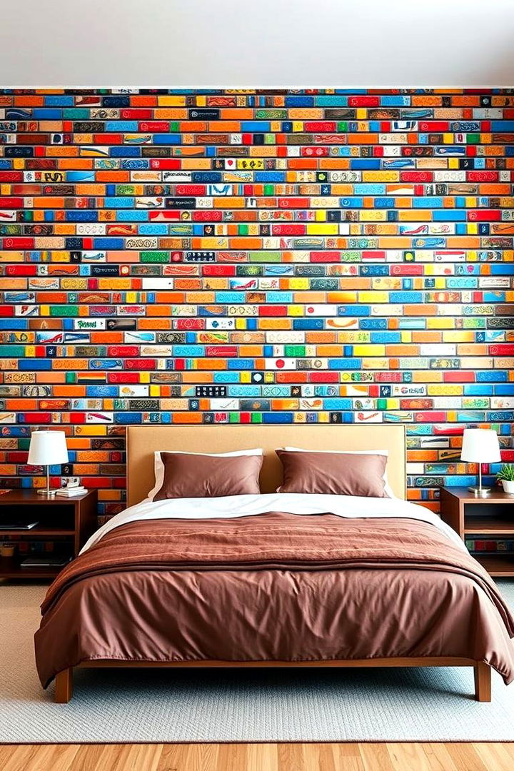Fun Brick Mural Designs - 22 Lego Bedroom Ideas