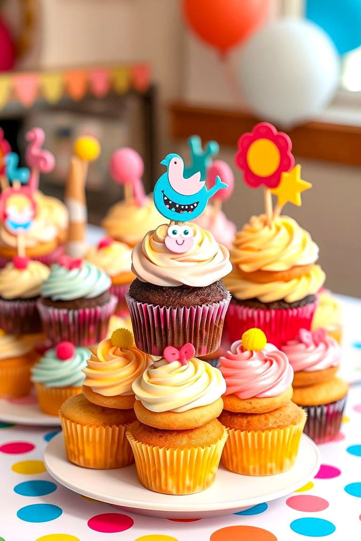 Fun Cupcake Towers - 22 Birthday Decoration Ideas