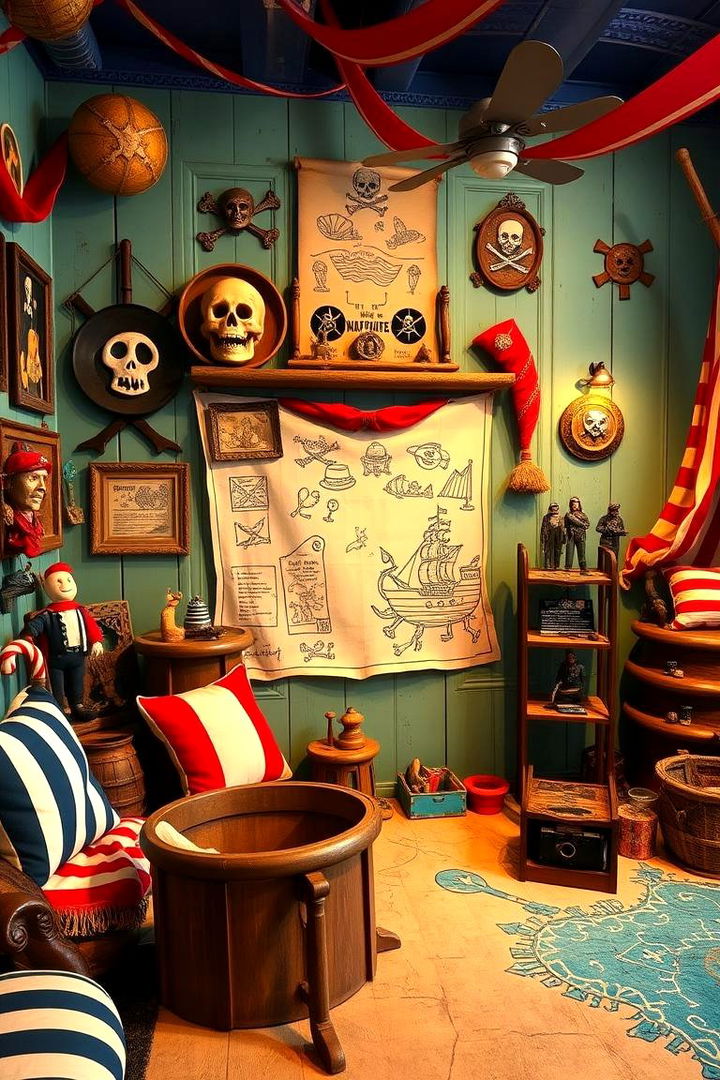 Fun Pirate Playful Theme - 22 Pirate-themed Bedroom Ideas