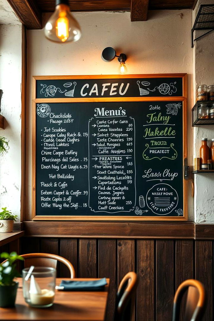 Fun and Informative Menu Chalkboards - 22 Chalkboard Ideas