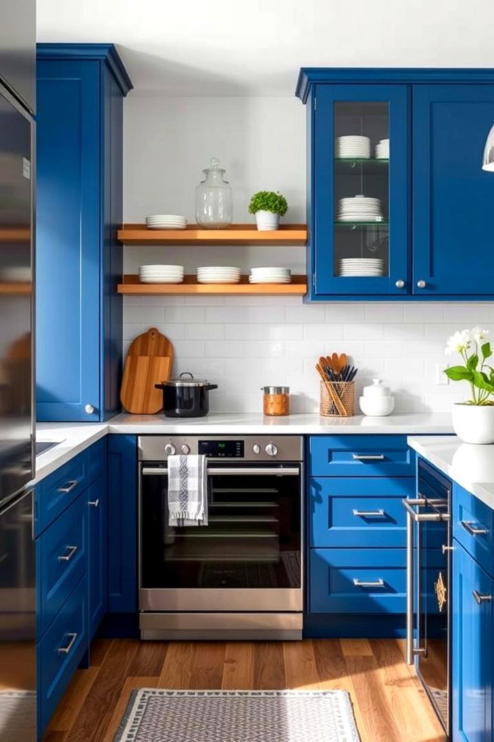 Functional Aesthetic Appeal - 22 blue farmhouse kitchen cabinets