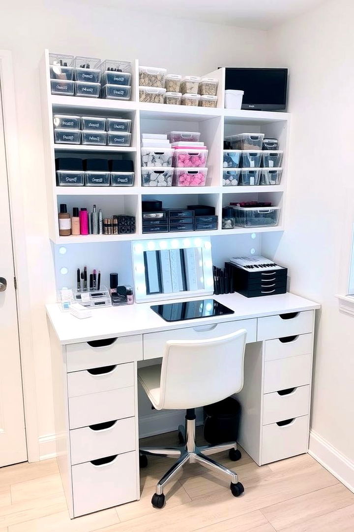 Functional Beauty Station - 22 Makeup Vanity Ideas