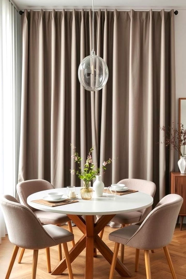 Functional Blackout Styles for Versatility - 22 Dining Room Curtain Ideas