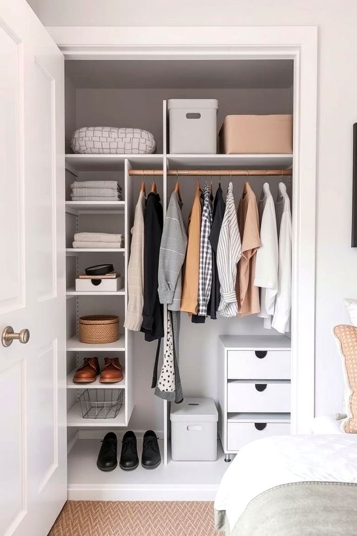 Functional Closet Designs - 22 Student Bedroom Design Ideas