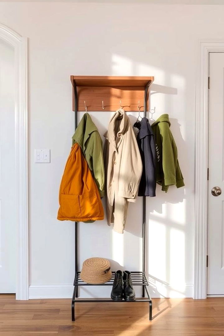 Functional Coat Rack - 22 Scandinavian Entryway Ideas